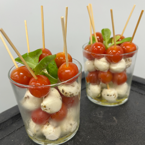 Brocheta Mozzarella y cherry
