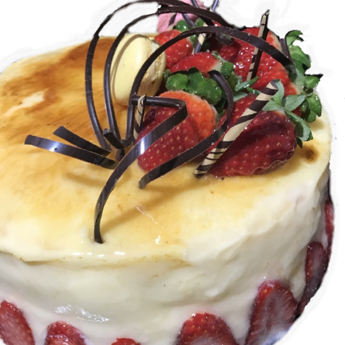 Tarta Nata y Fresas